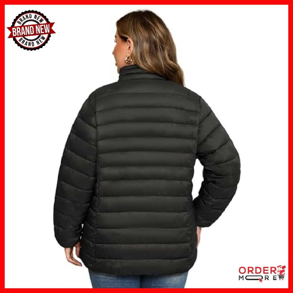 Plus Size Puffer Jacket Packable Lightweight Wint… - image 4
